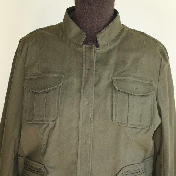 Size 18 Khaki utility Jacket Ricki's NBW Casual Military SPRING jacket - Picture 2 of 7